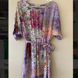 Presley Skye watercolor shirt silk dress